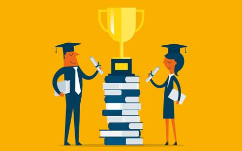 Group of students celebrating a graduation - credit-istock-1495801774