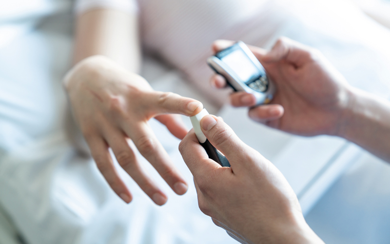 blood test finger - CREDIT - iStock-1060112832