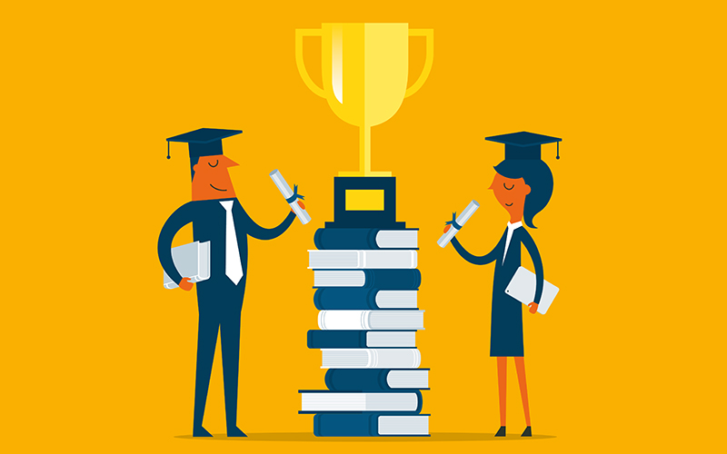 Group of students celebrating a graduation - credit-istock-1495801774